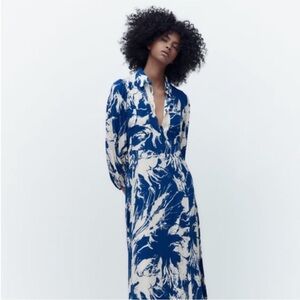 Zara Emilie Midi Dress Sz. M
